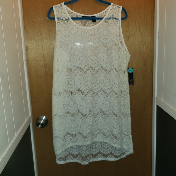 NWT Swim cover up XL off-white - Picture 1 of 5
